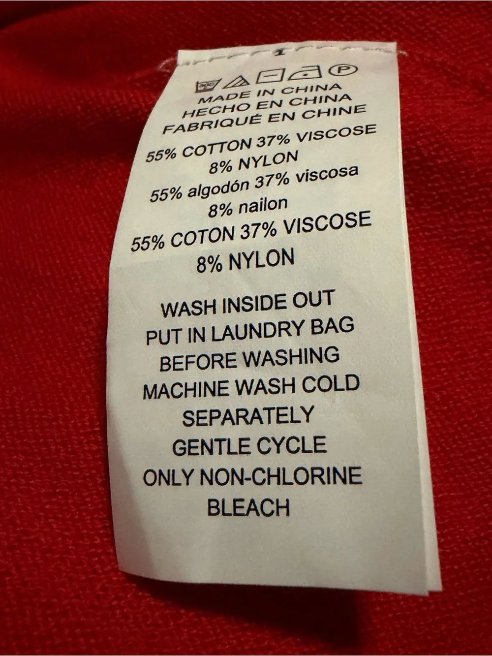 Michael Kors Orange Red Tunic  Round Neck Long Sleeves Size X-Large